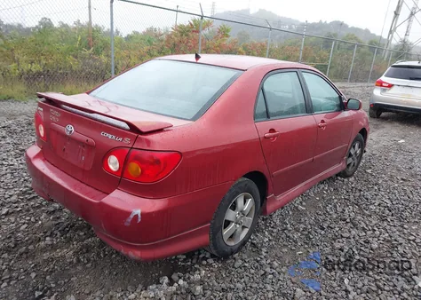 2004 Toyota Corolla S z USA, uszkodzony, nr VIN 2T1BR32E74C260321